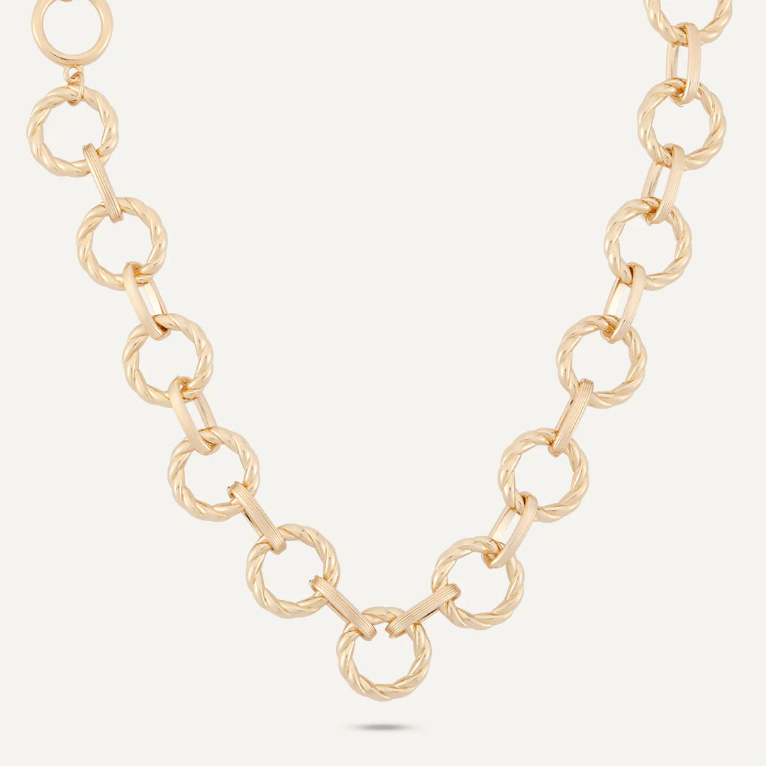 Alesha Chain Link Necklace - Gold