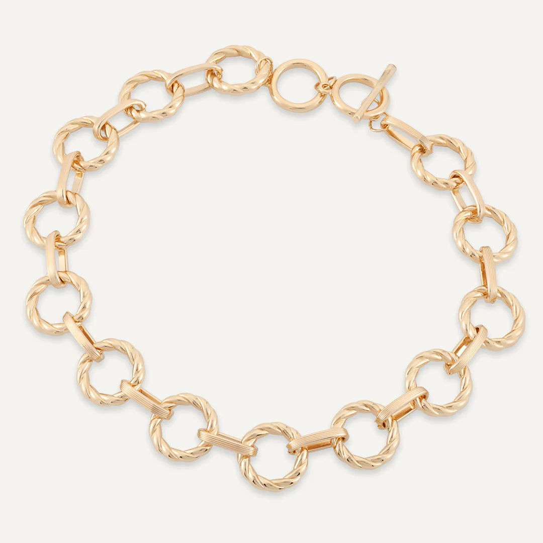 Alesha Chain Link Necklace - Gold