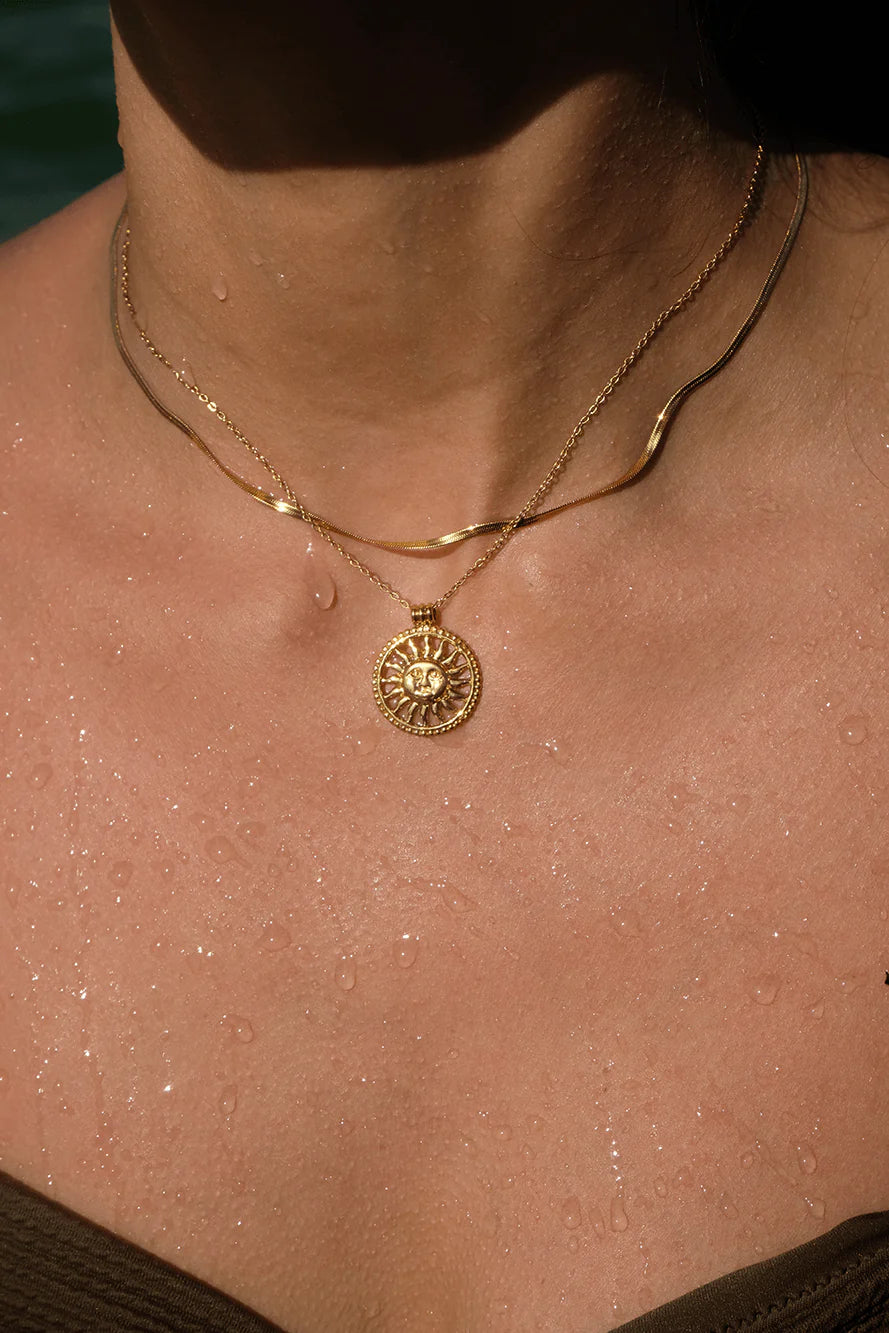 Vibes | Radiant Sol Necklace | 18K Gold-Plated