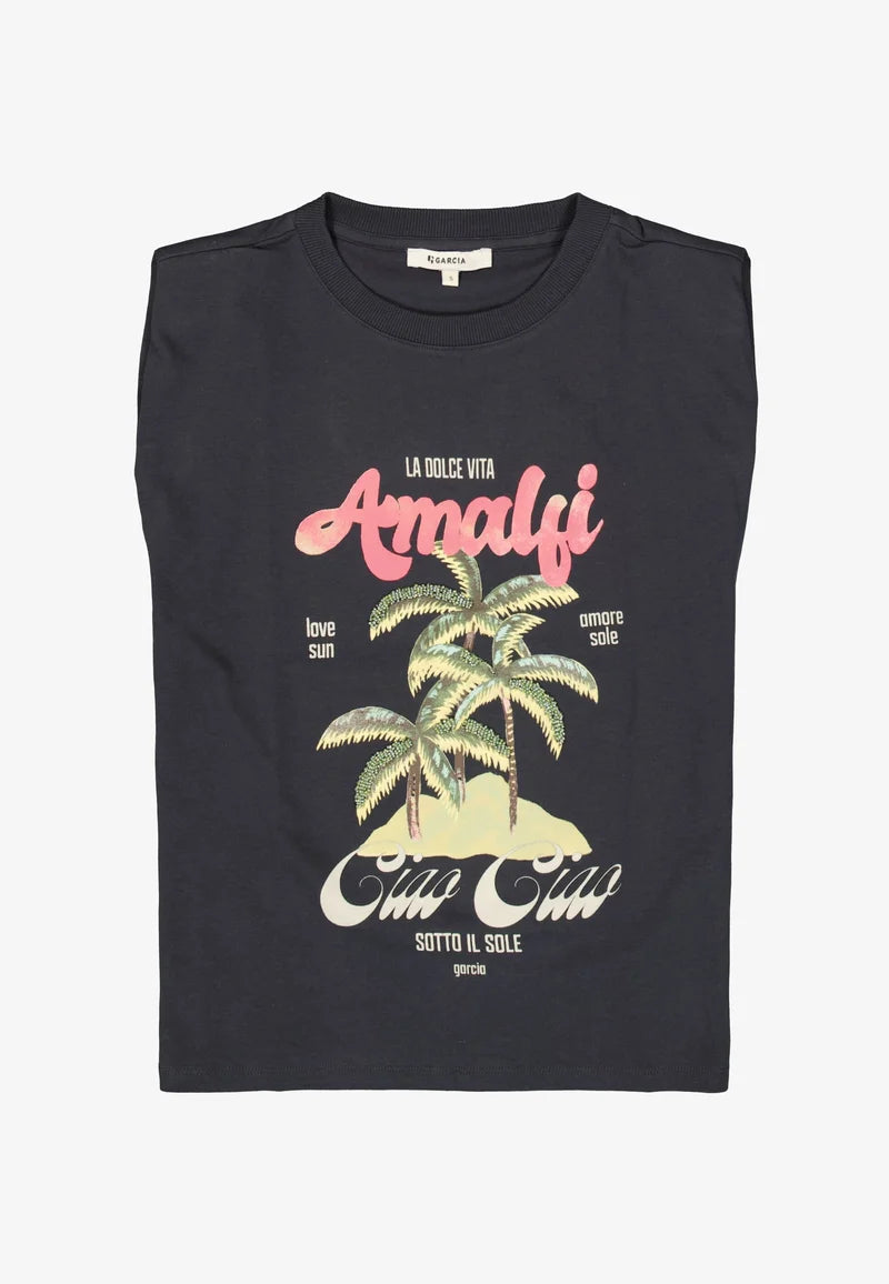 Garcia Amalfi Tee - antracite