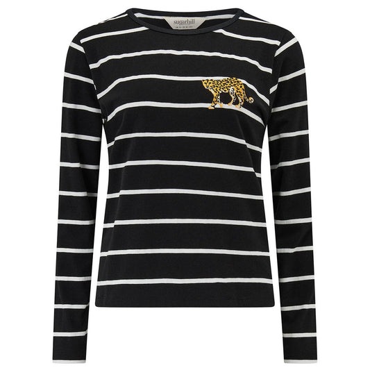 Josie Jersey Top - black