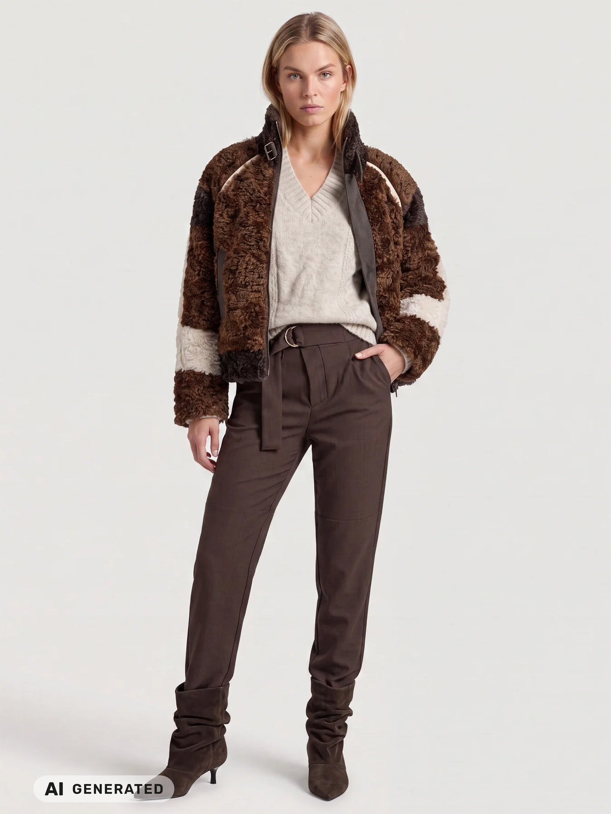 NU Denmark Eileen Jacket Multi - Caramel Mix
