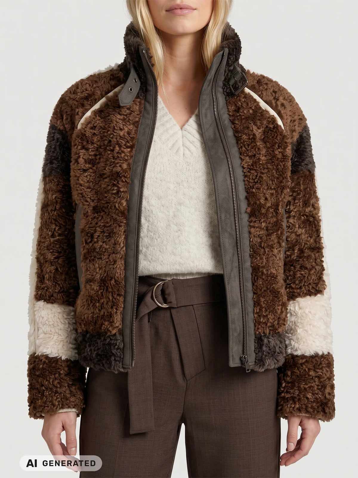 NU Denmark Eileen Jacket Multi - Caramel Mix