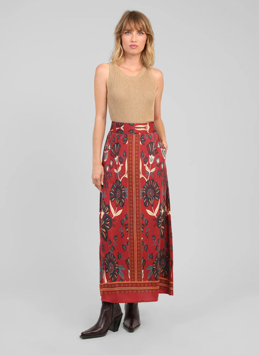An’ge Robiliane Skirt - burgundy
