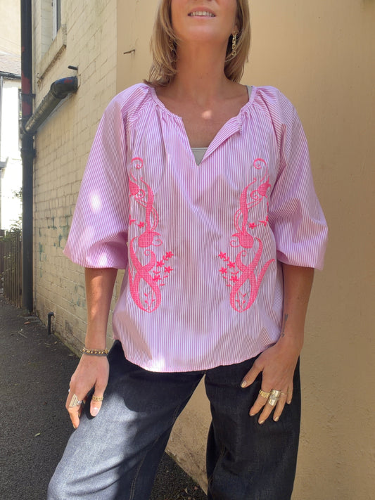 Marta Brooke Blouse - pink