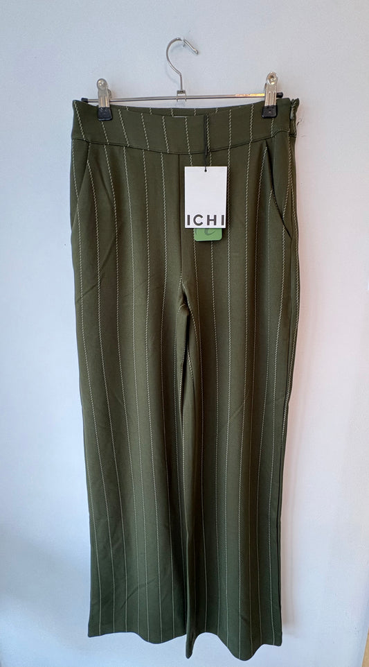 ICHI Ruti Wide Pants - Rifle Green