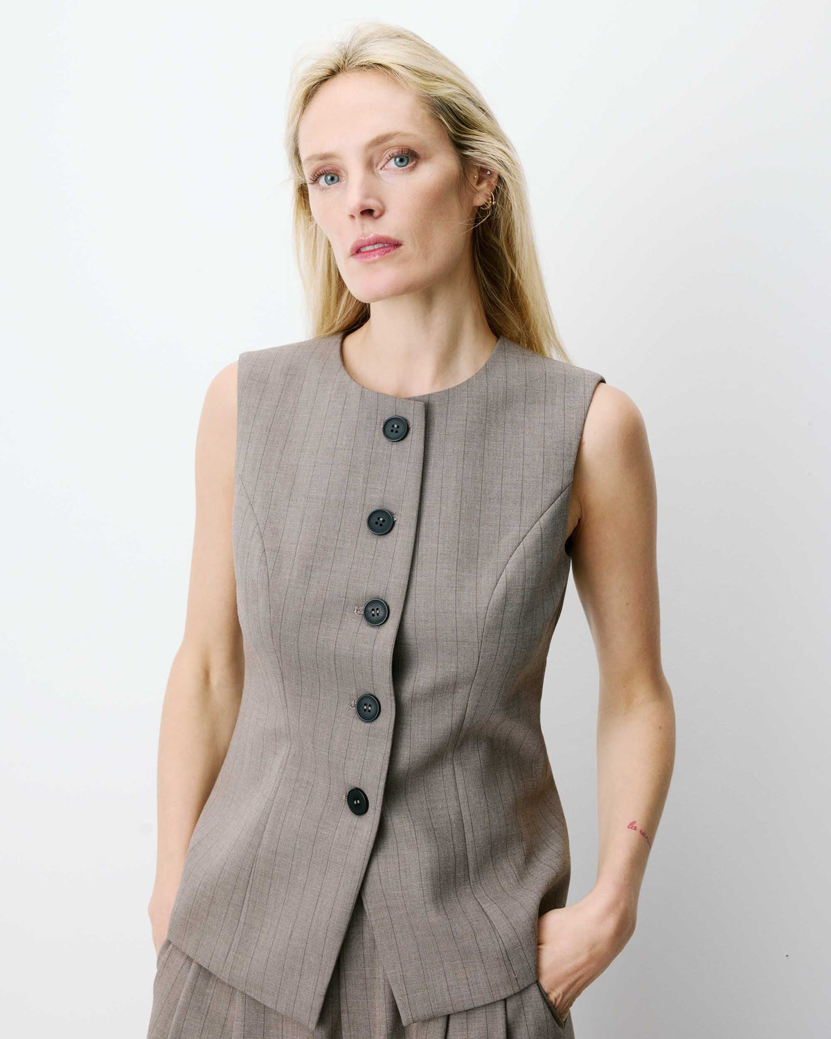 Grace & Mila Aristide Waistcoat- Stripe