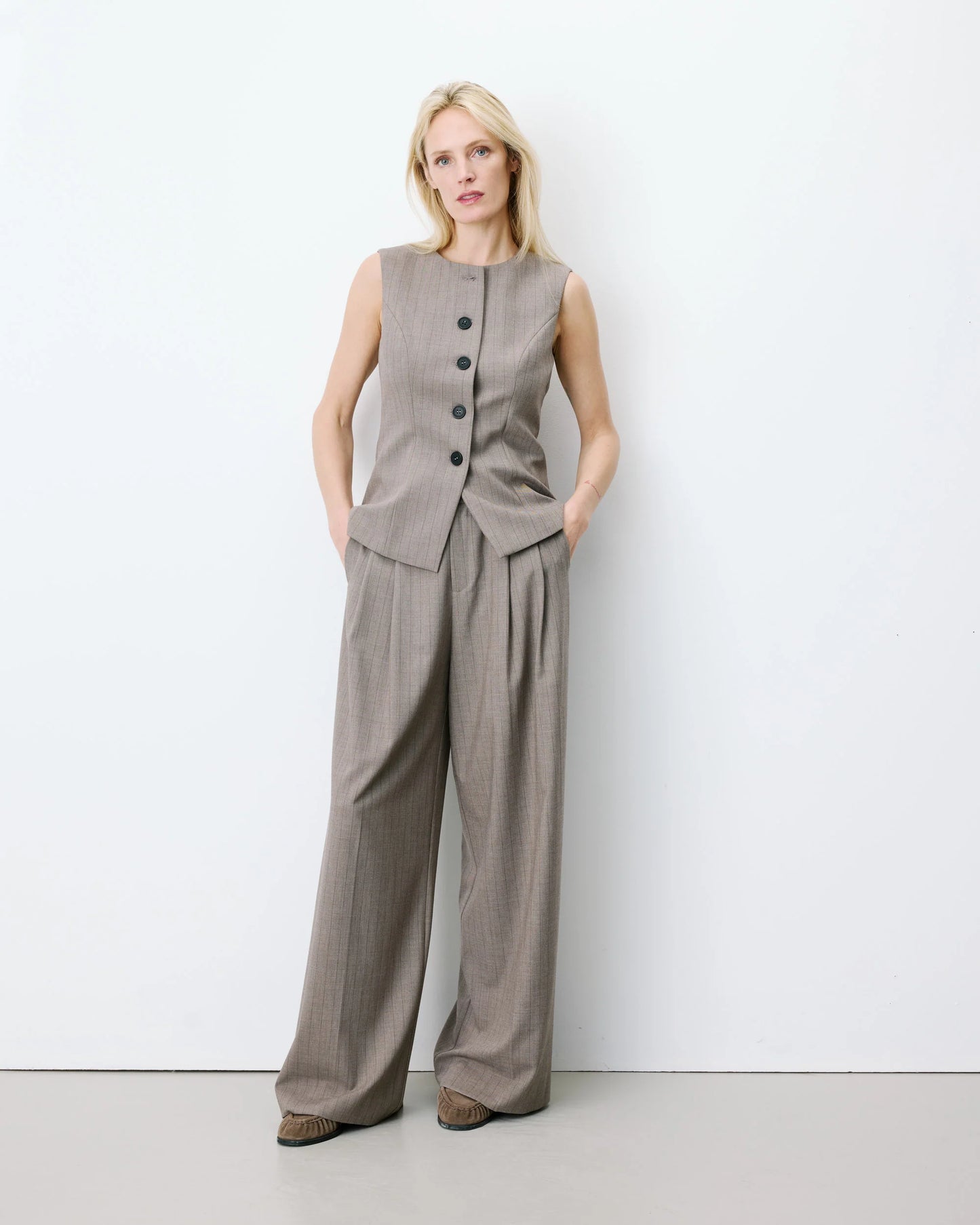 Grace & Mila Aristide Waistcoat- Stripe