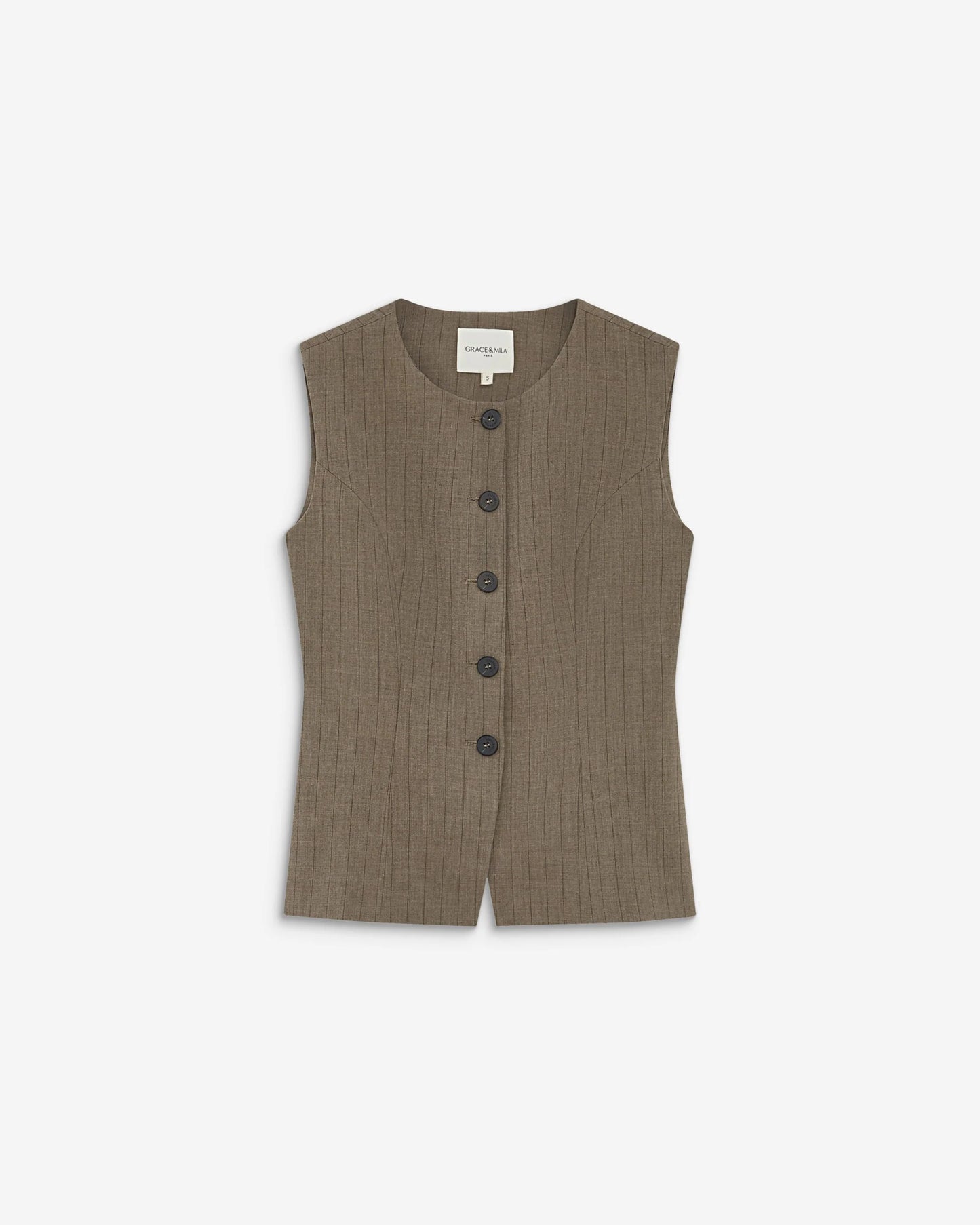 Grace & Mila Aristide Waistcoat- Stripe
