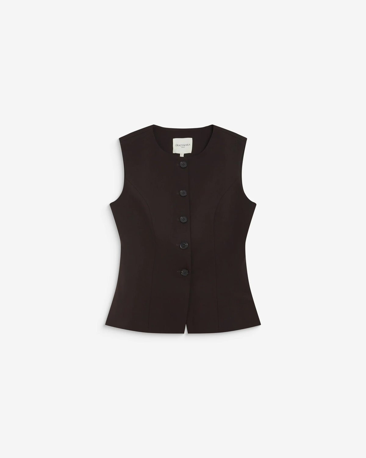 Grace & Mila Aristide Waistcoat - Chocolate