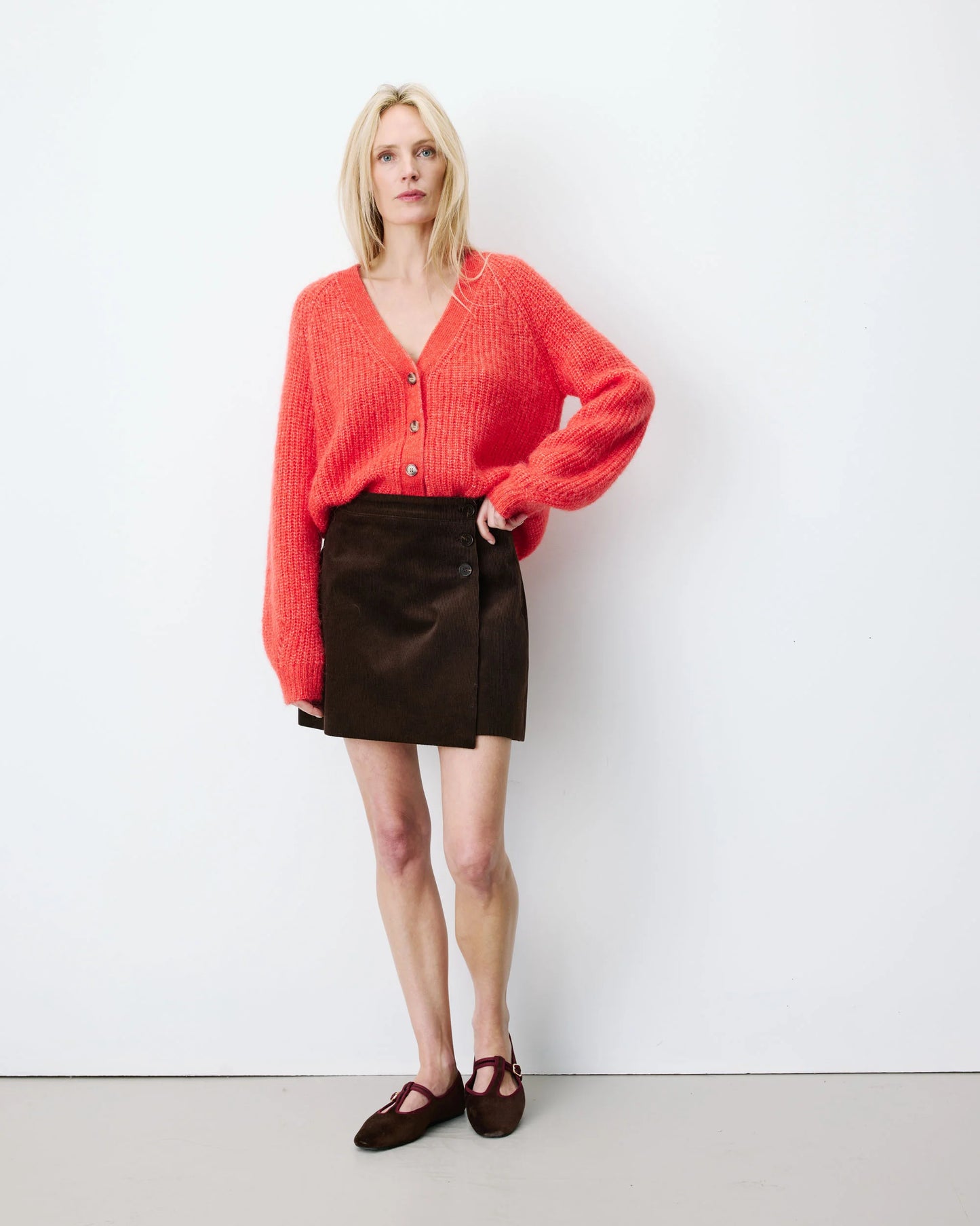 Grace & Mila Adele Skirt - Chocolate