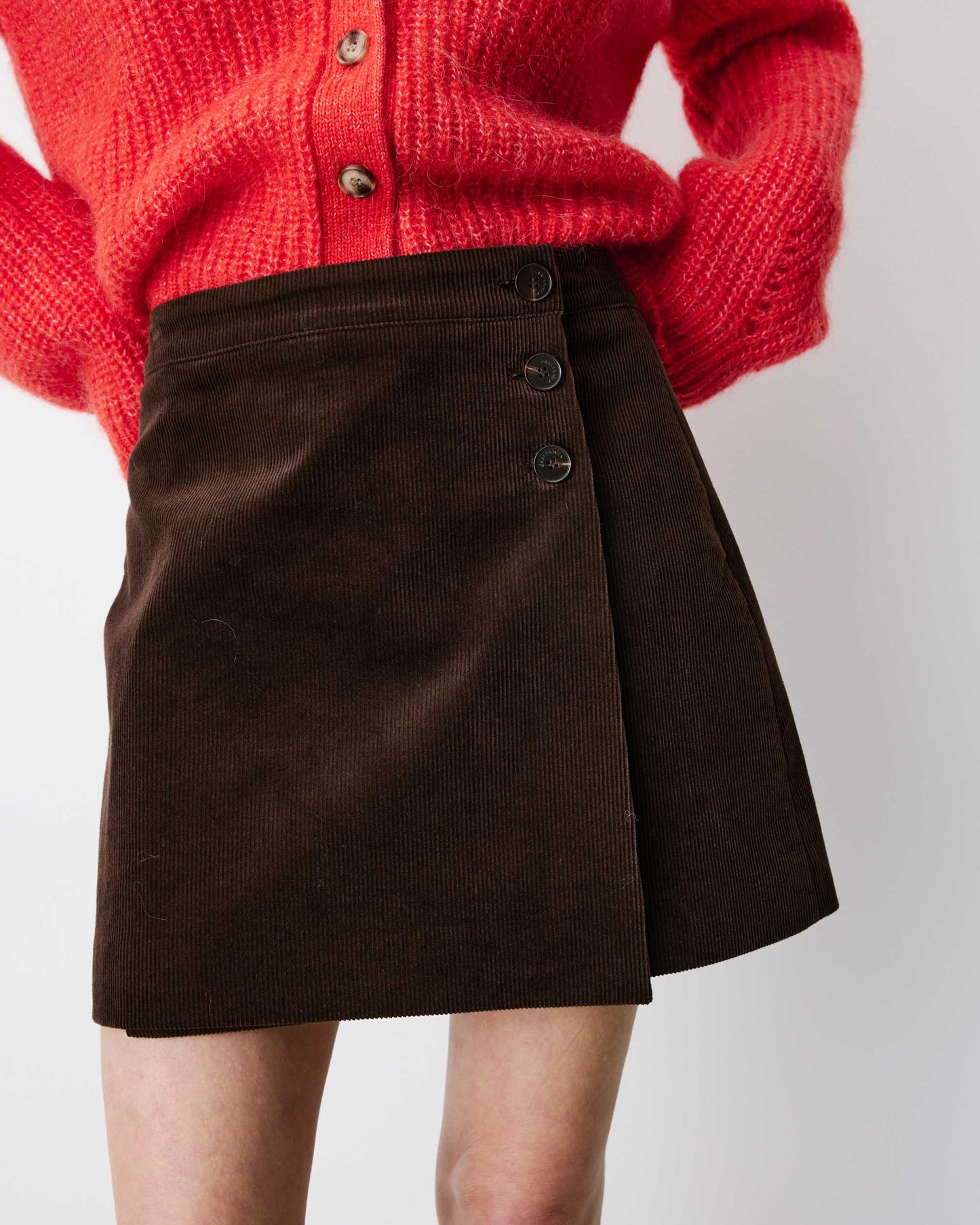 Grace & Mila Adele Skirt - Chocolate