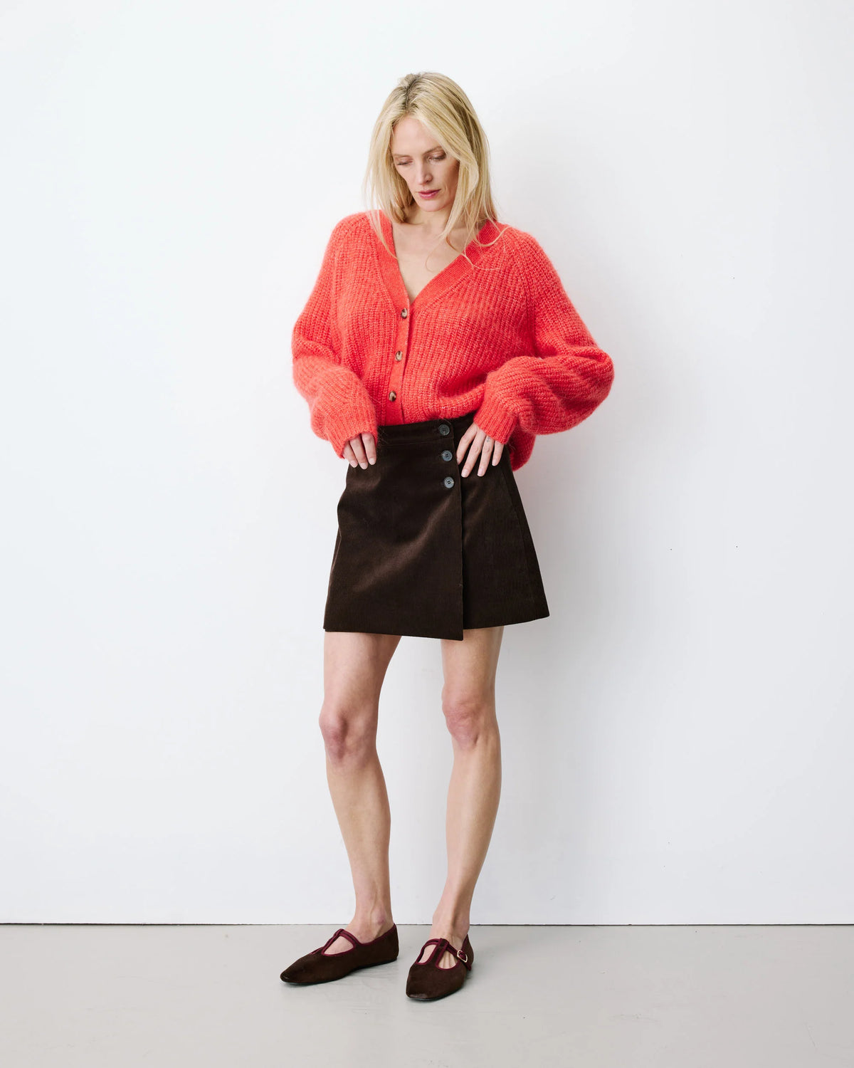 Grace & Mila Adele Skirt - Chocolate