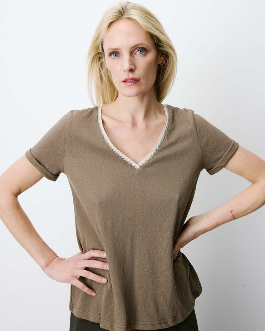 Grace & Mila Aurelien Tee - Khaki