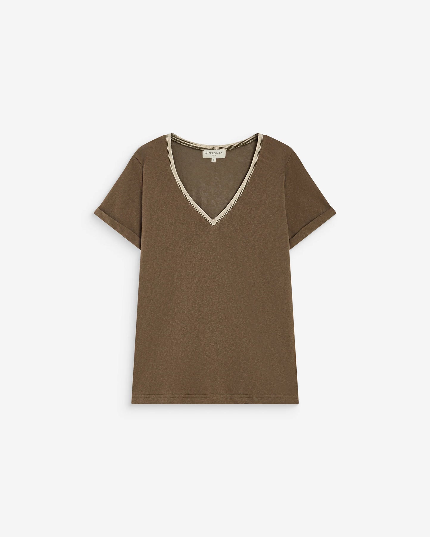 Grace & Mila Aurelien Tee - Khaki