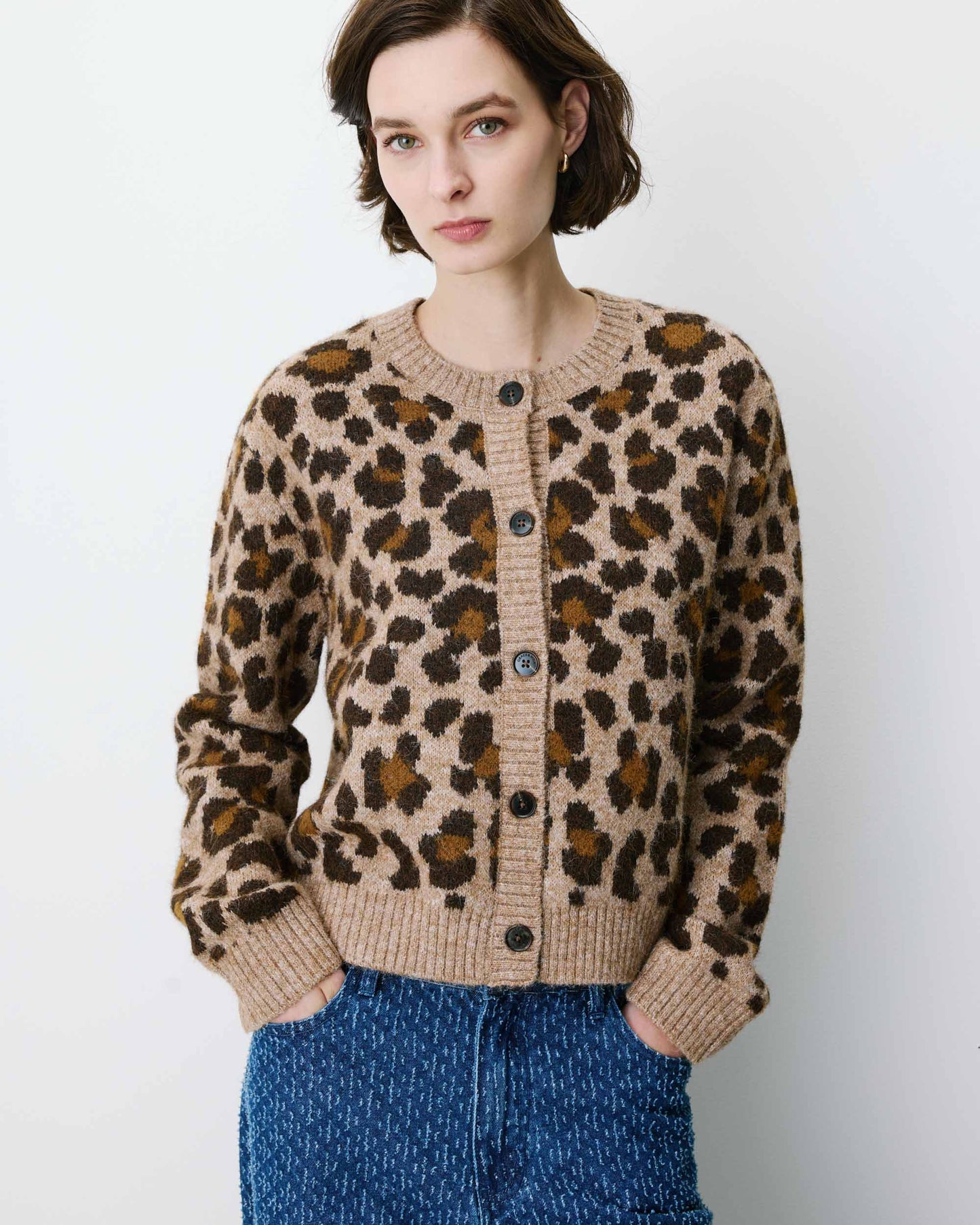 G&M Agnes Cardigan - leopard