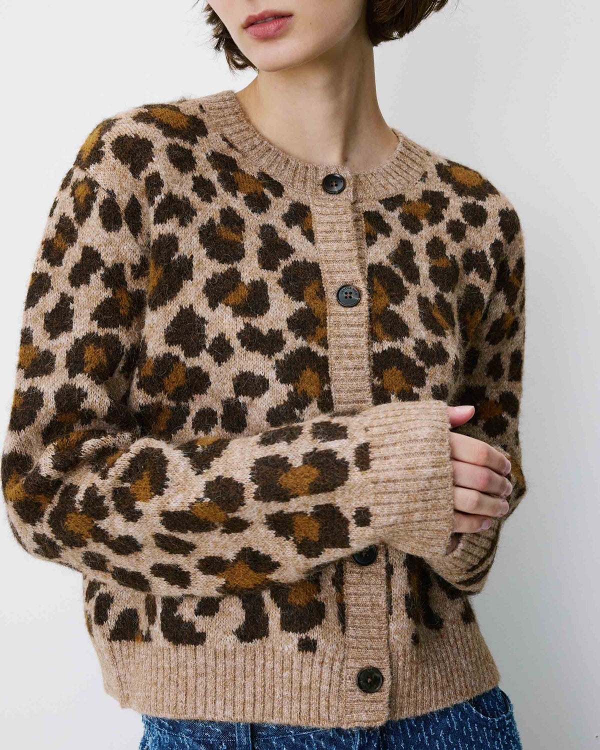 G&M Agnes Cardigan - leopard