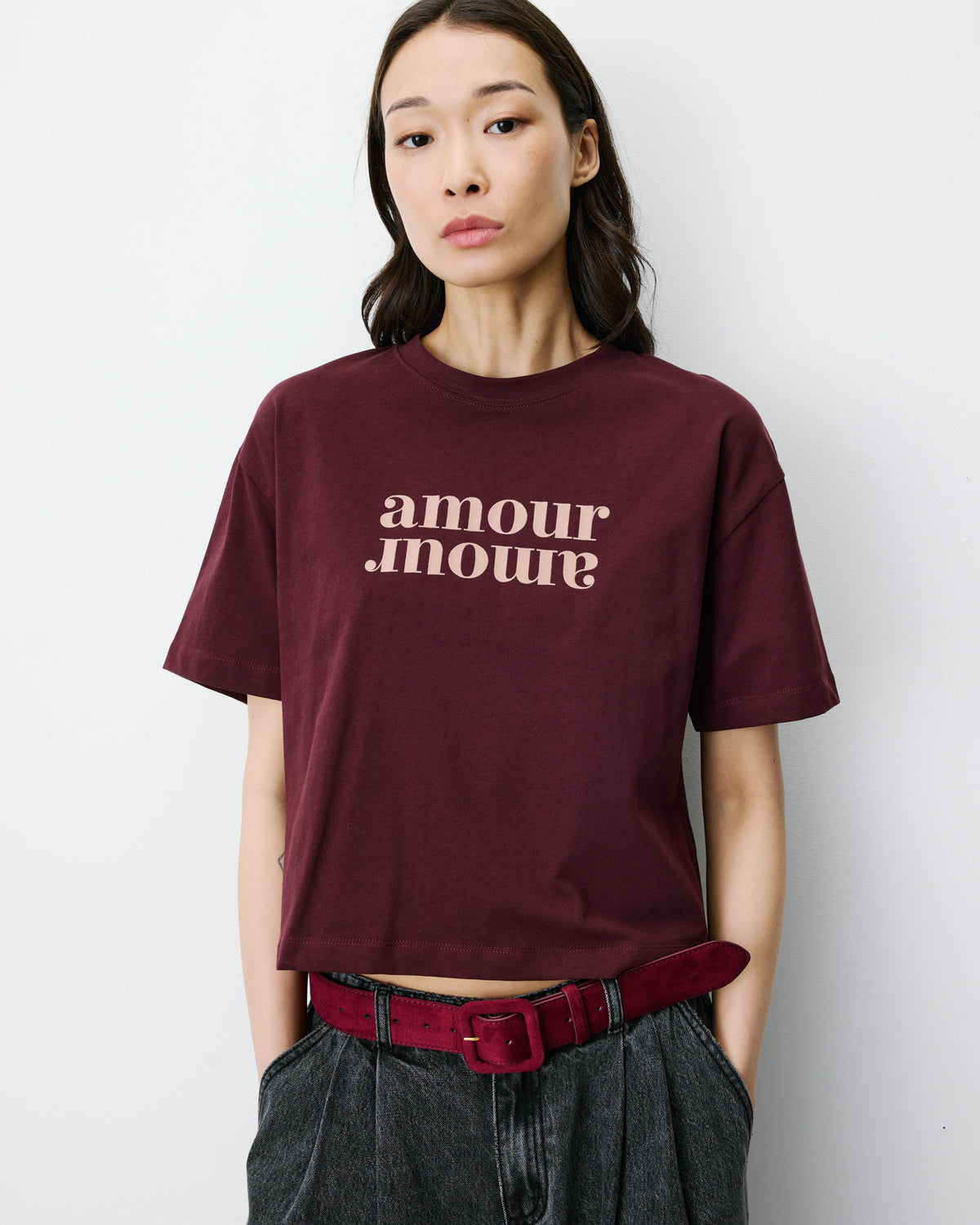 Grace & Mila Anis Tee - Aubergine