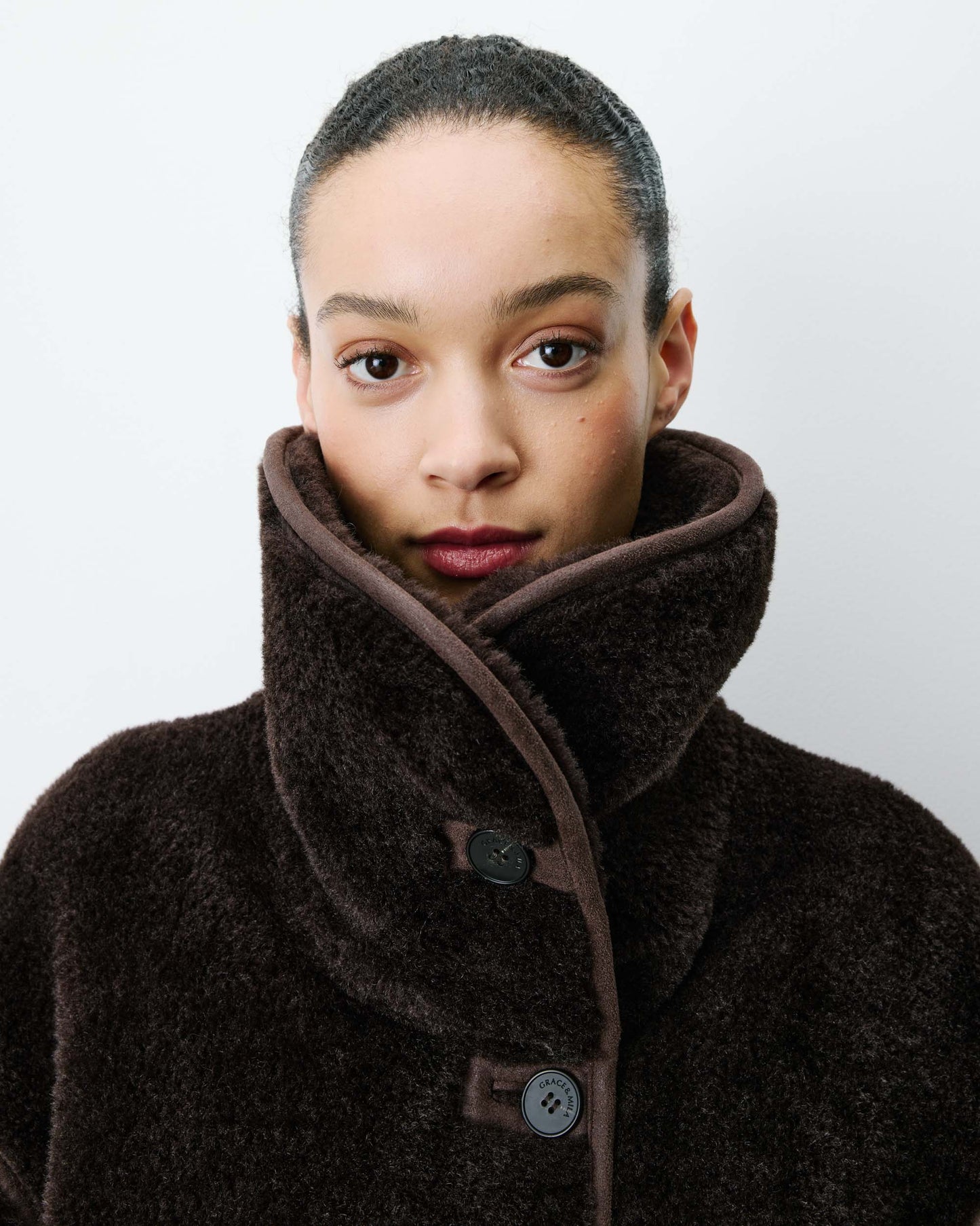 Grace & Mila Amelio Jacket - chocolate