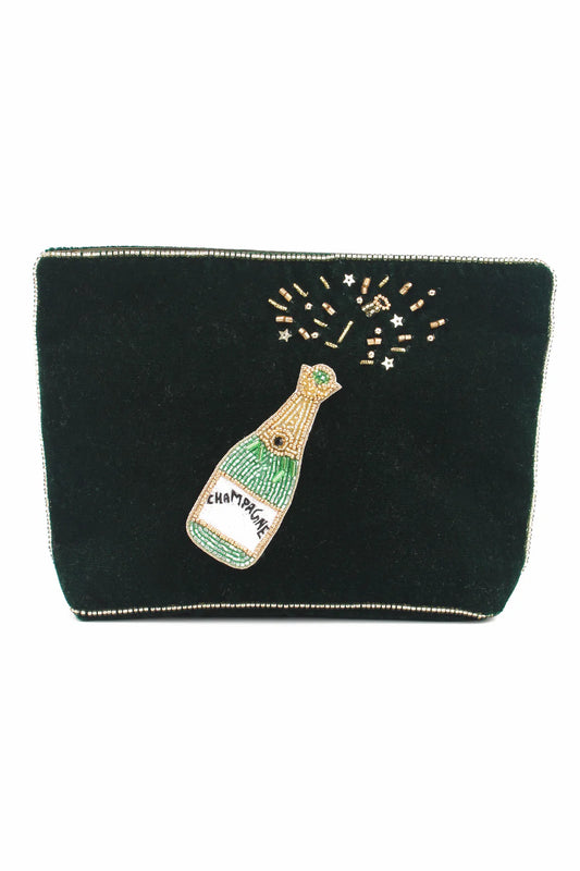 My Doris Champagne Pouch - Green
