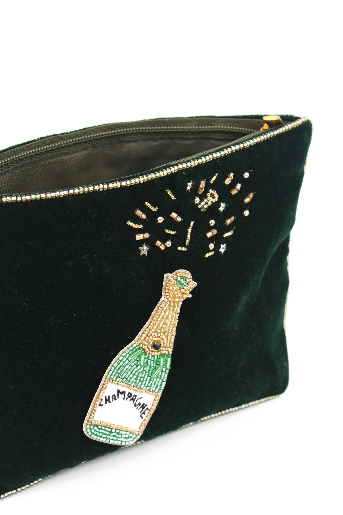 My Doris Champagne Pouch - Green