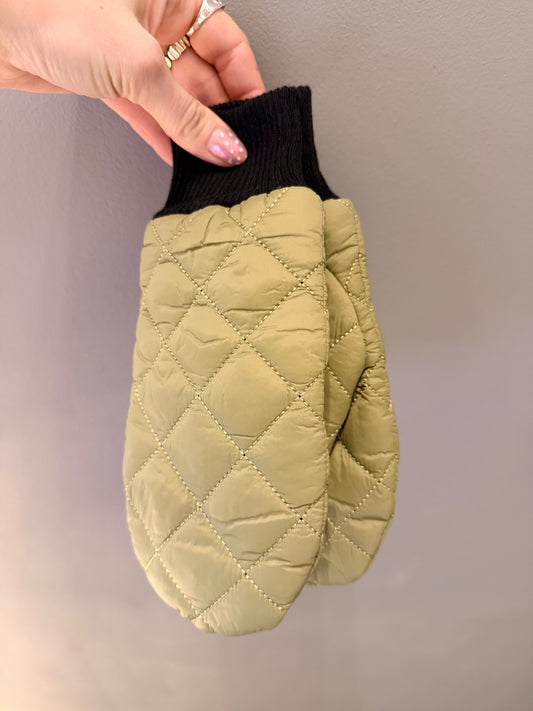 BC Tommy Quilt Mittens - army