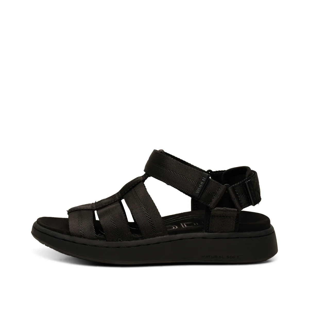 Woden Line Fisherman sandals - black