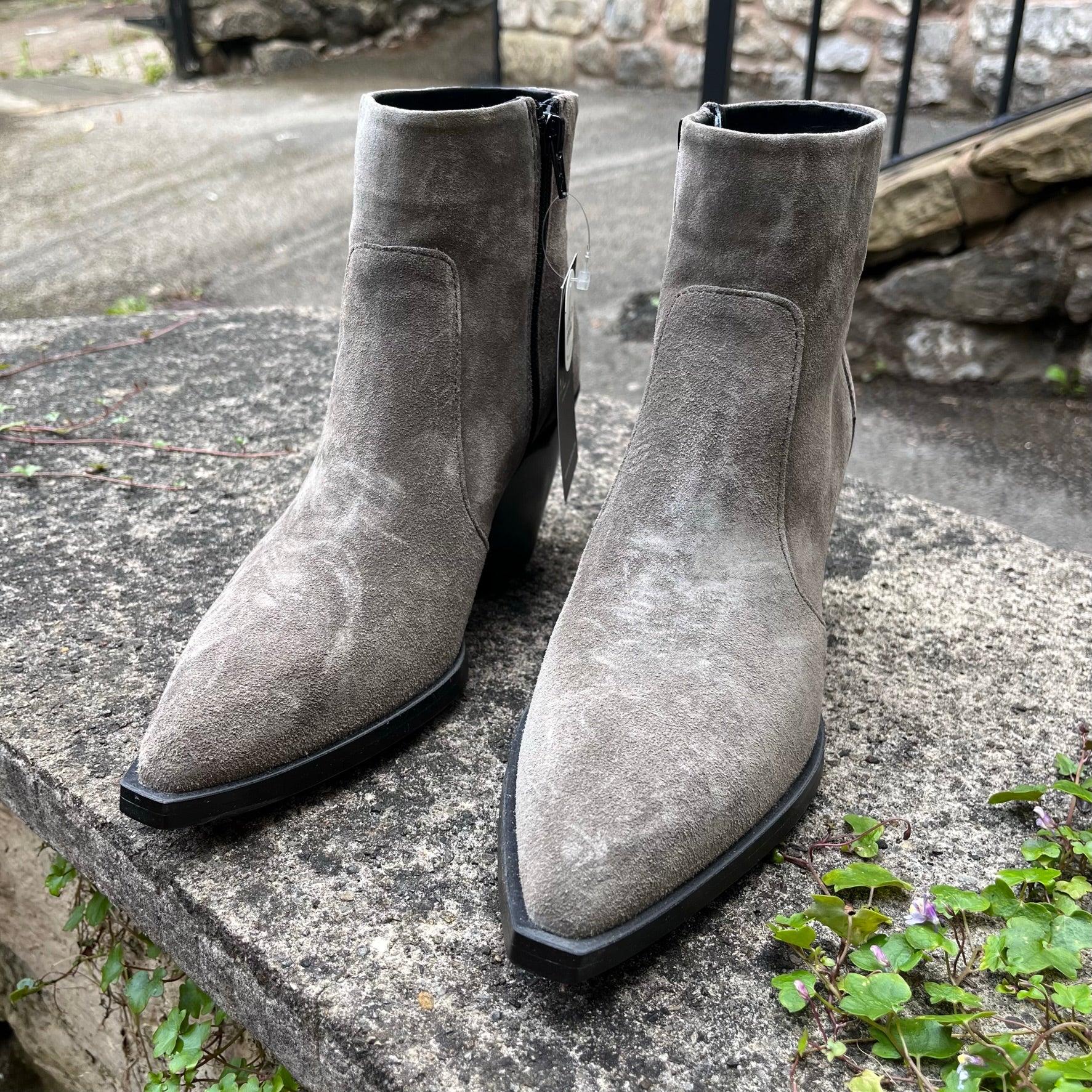 Alpe Suede Ankle Boots grey La Tete et Tout