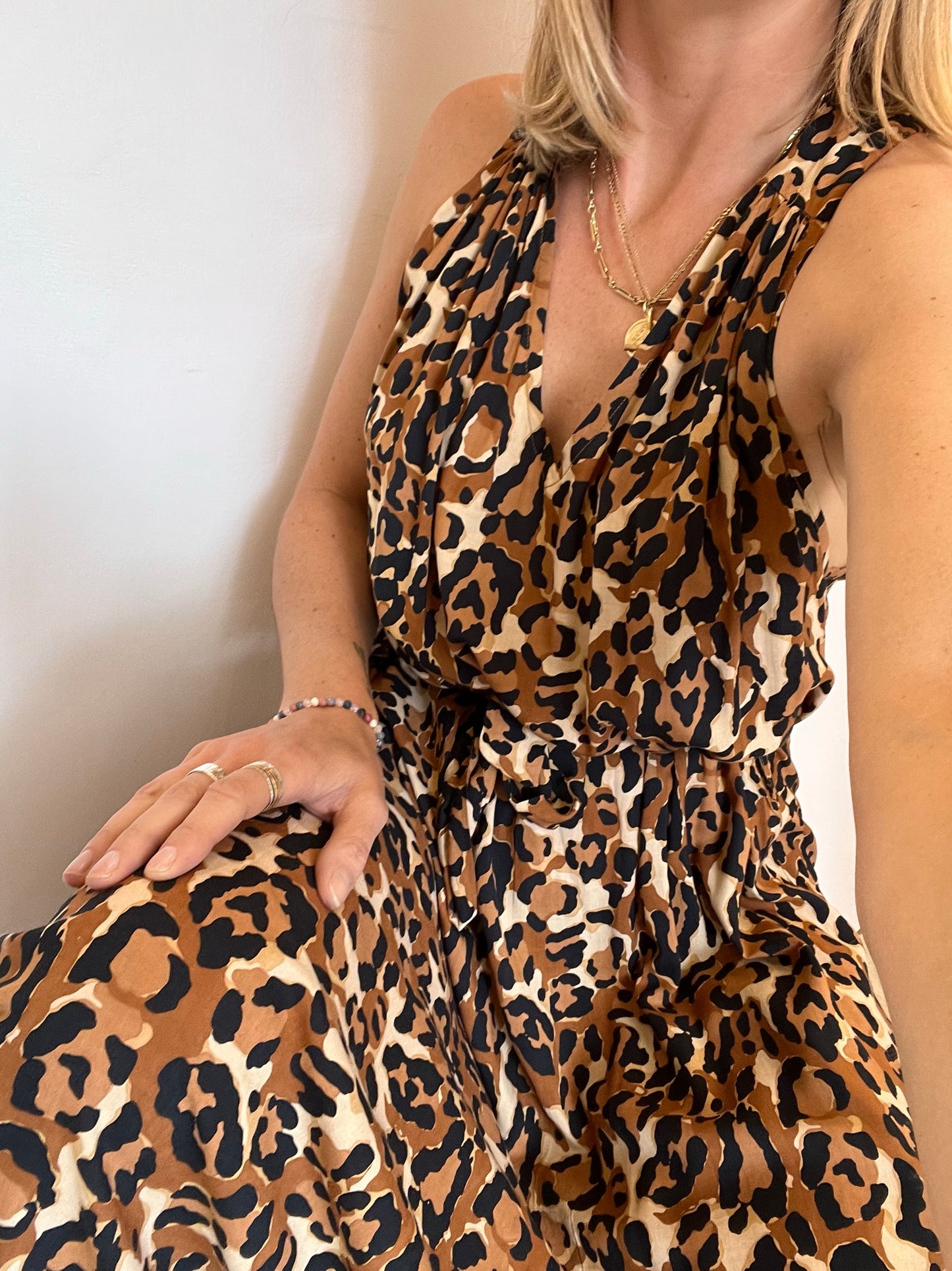 Palme Maxi Dress - leopard
