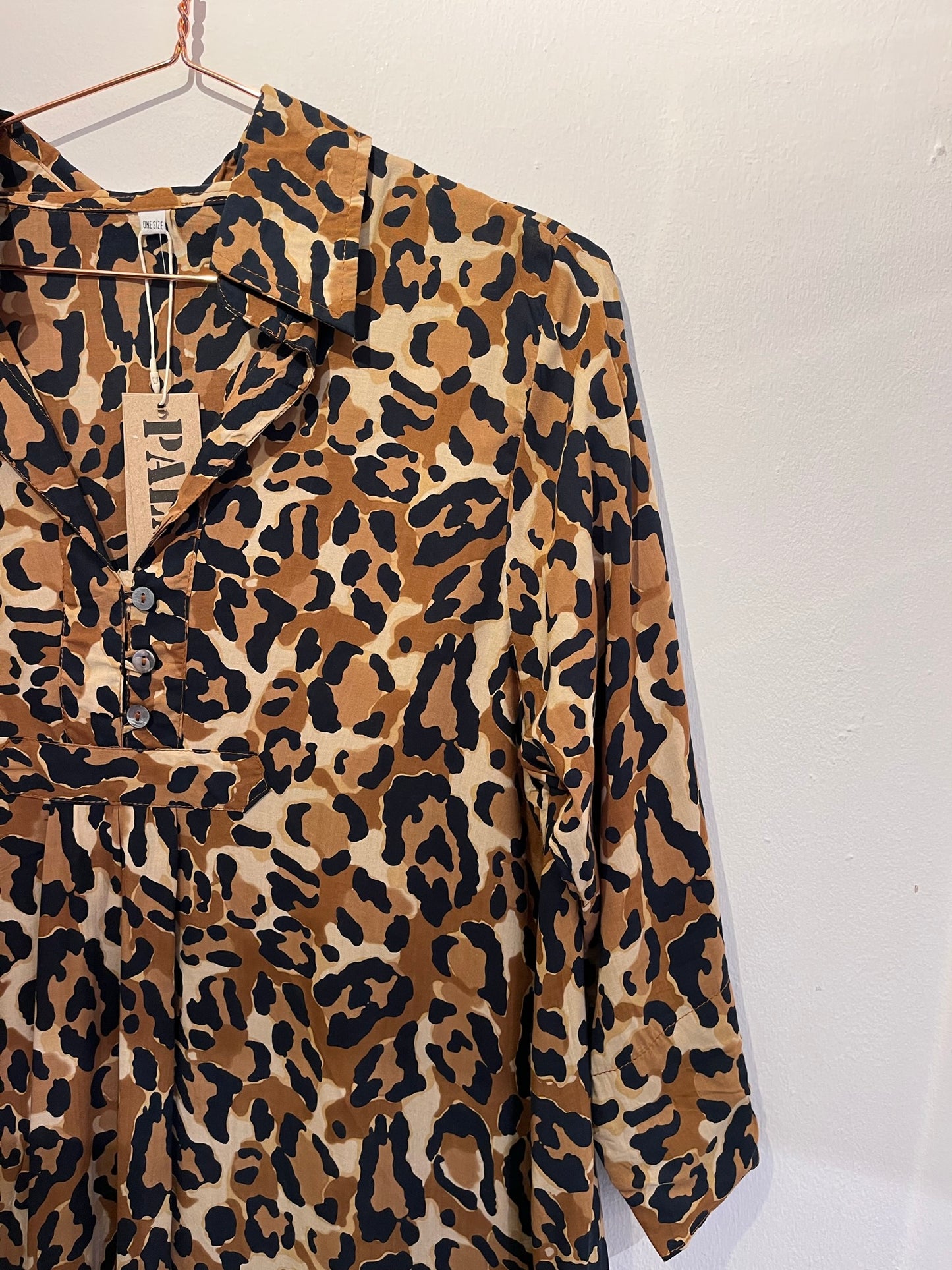 Palme Short Dress - leopard