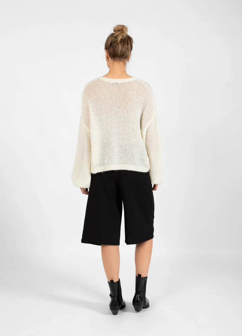 Coster Copenhagen Knit with Large Emblem - Creme