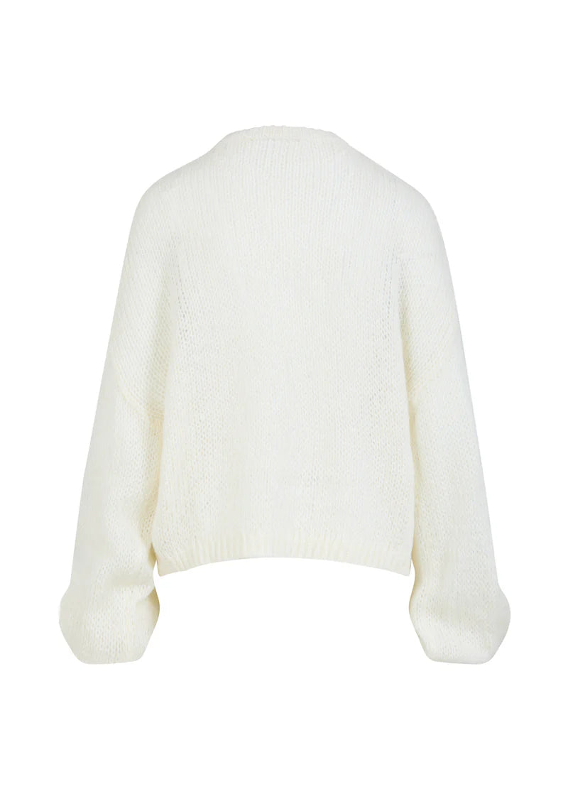 Coster Copenhagen Knit with Large Emblem - Creme