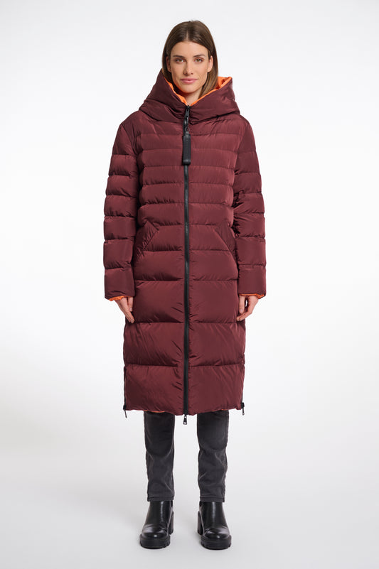 R&P Keila Reversible Jacket - Chocolate Bean & Orange