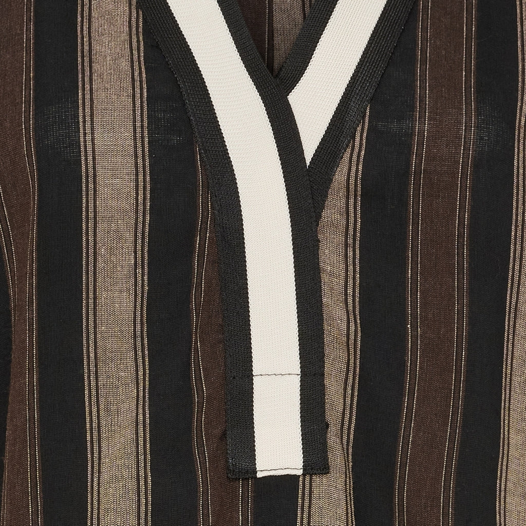Marta Saylor Dress - Black / Camel