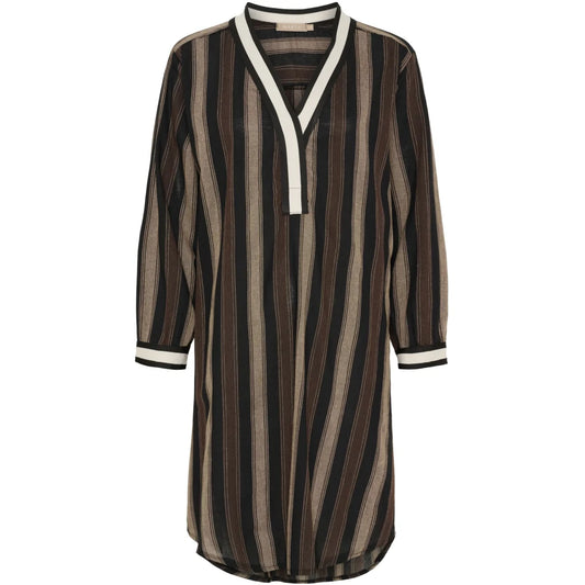 Marta Saylor Dress - Black / Camel