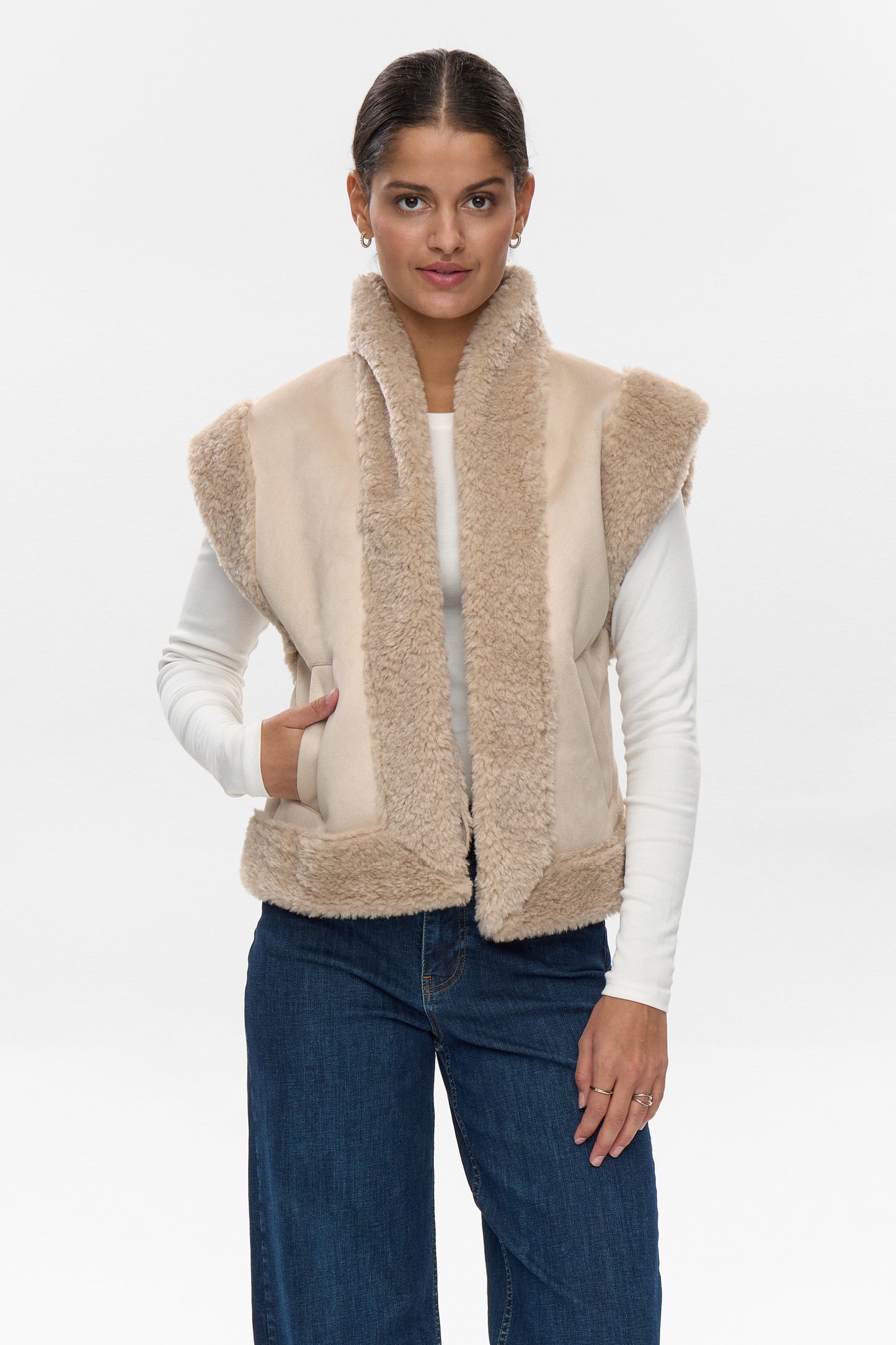 Numph Elliot Vest - natural
