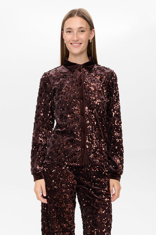 Numph Kimsi Shirt - coffee