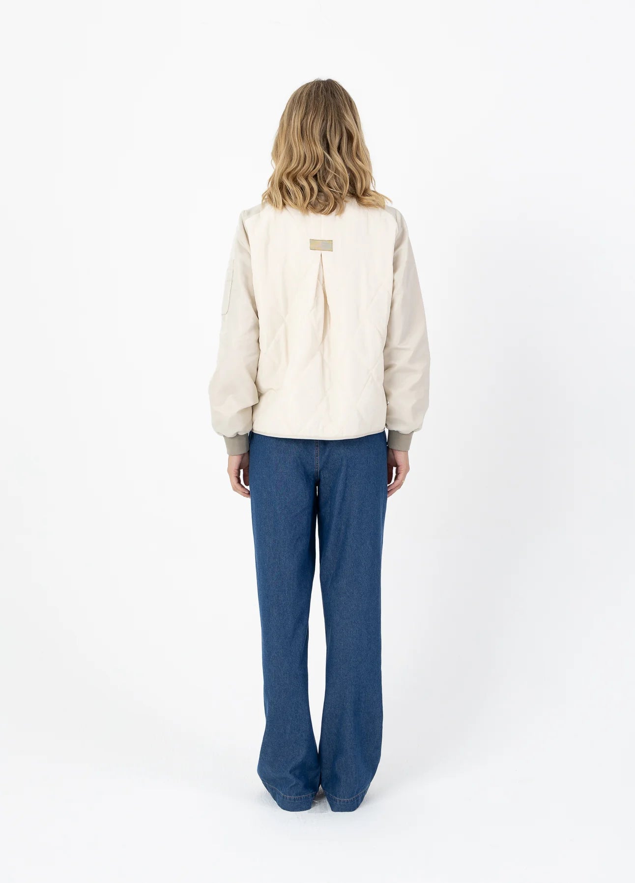 Coster CPH Quilted Bomber Jacket - Pearl