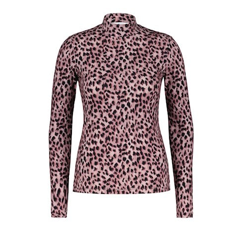 RB Rolinde Leopard Top - Old Rose