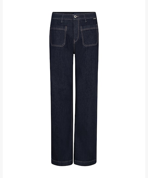 RB Colette Front Patch Pocket Jeans - dark blue