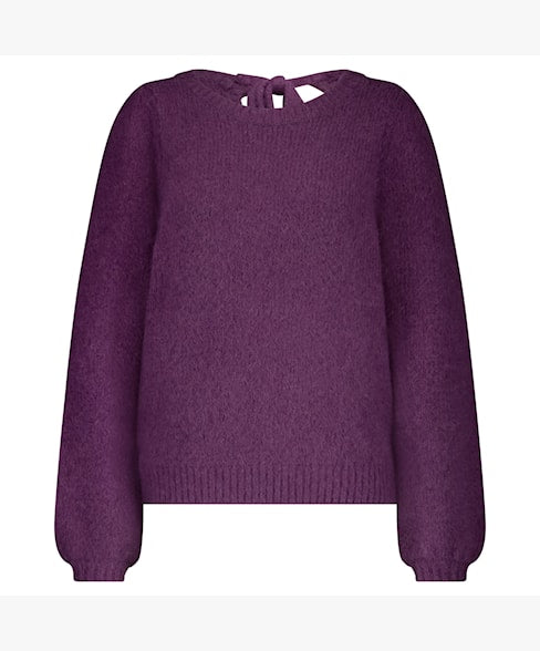 RB Sweater with Knot - Grape