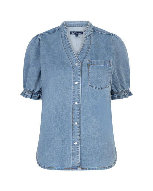 RB Victoria Denim Blouse - Light Blue