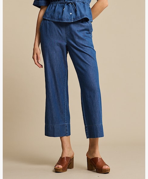 RB Conny Palazzo Denim Pants - Rinse