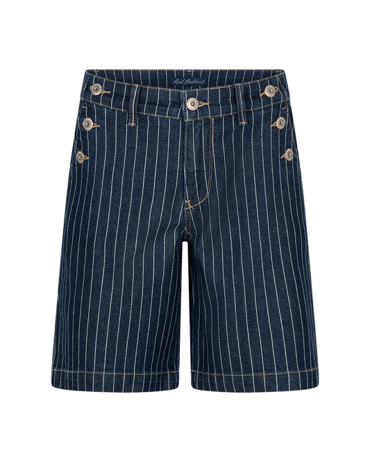 RB Bibette Pinstripe Shorts with Buttons - Rinse