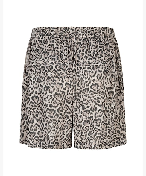 RB Claudette Leopard Shorts - Pebble
