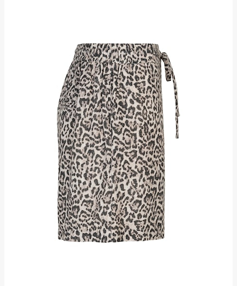 RB Claudette Leopard Shorts - Pebble