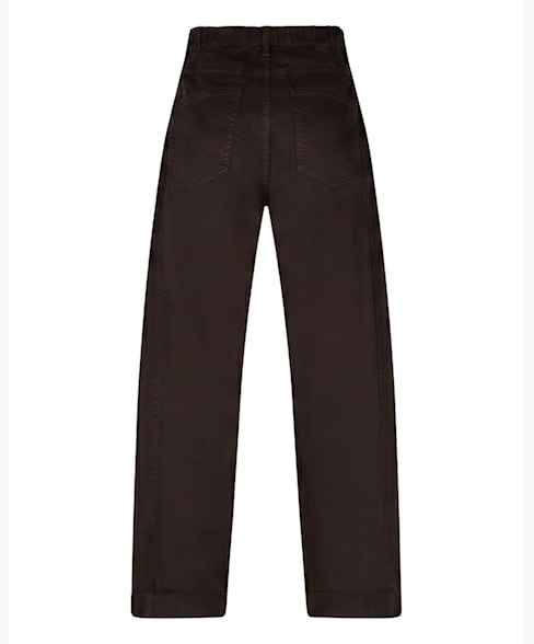 RB Margot Fine Twill Barrel High Rise - Espresso
