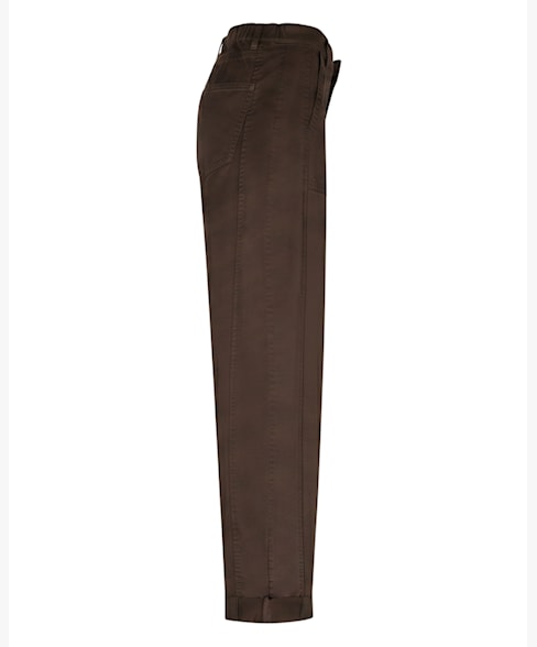 RB Margot Fine Twill Barrel High Rise - Espresso