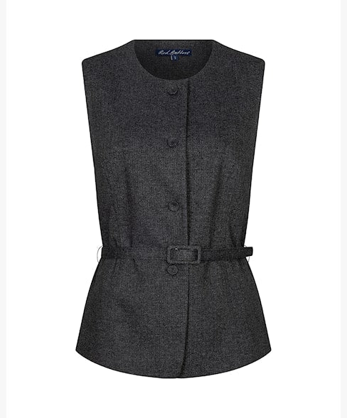 RB Sarah Sleeveless Herringbone Punta - Grey Black