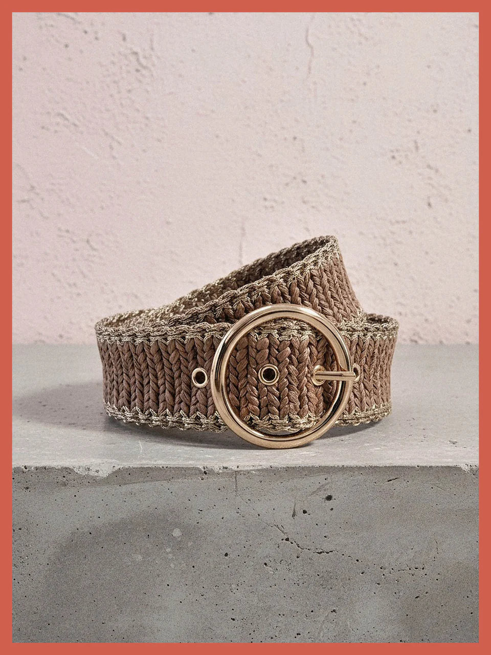 Nooki Shannon Elasticated Belt - Brown Mix